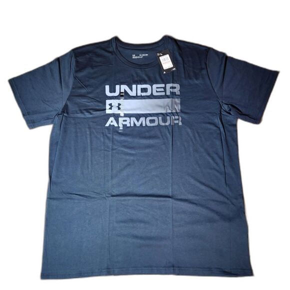 Under Armour Men’s T-Shirt – 3XL Black Logo Tee | Short Sleeve | NWT - Picture 1 of 8